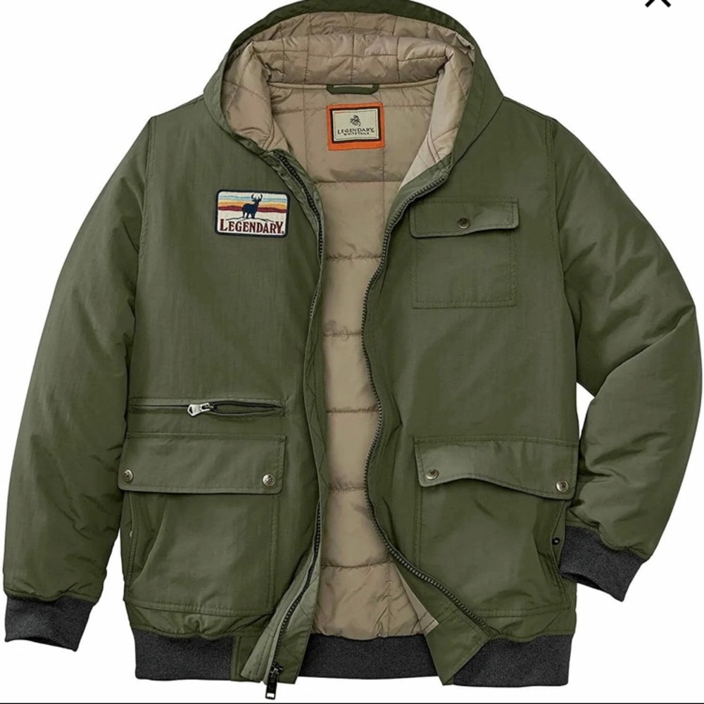 Legendary Whitetails Men's Marksman Bomber Jacket-Outerwear Quilted Lined Full Z